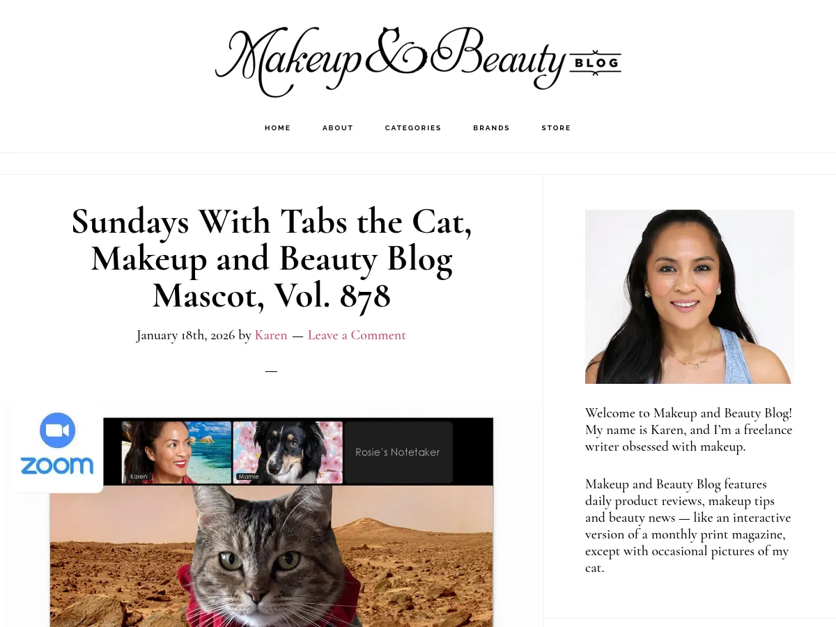 Makeup & Beauty Blog Screenshot