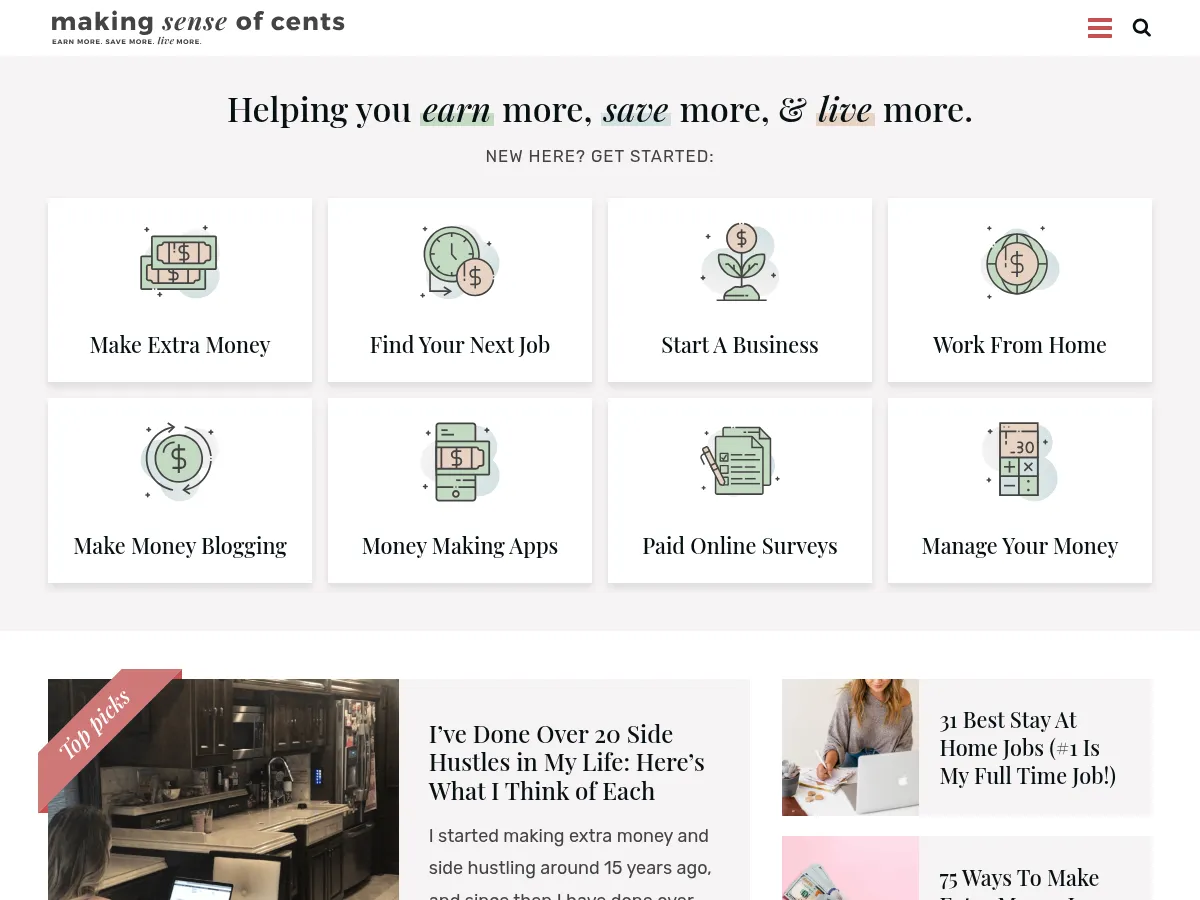 Making Sense of Cents Screenshot