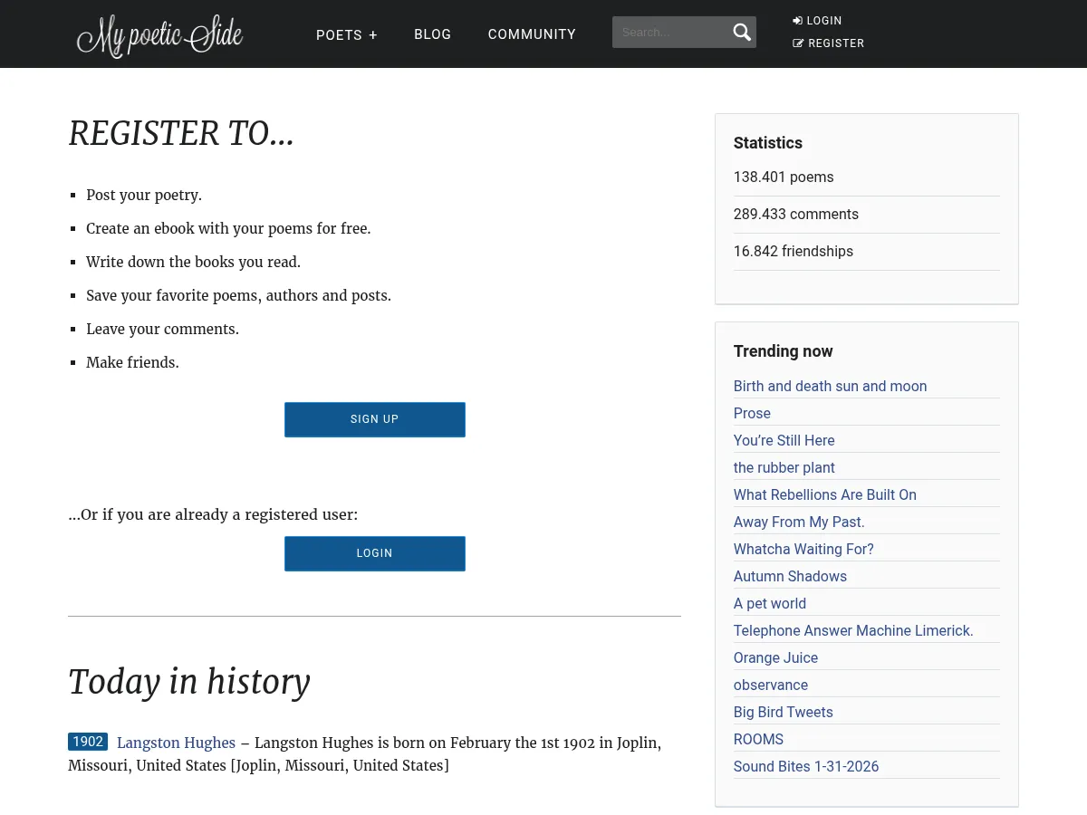 My Poetic Side Screenshot