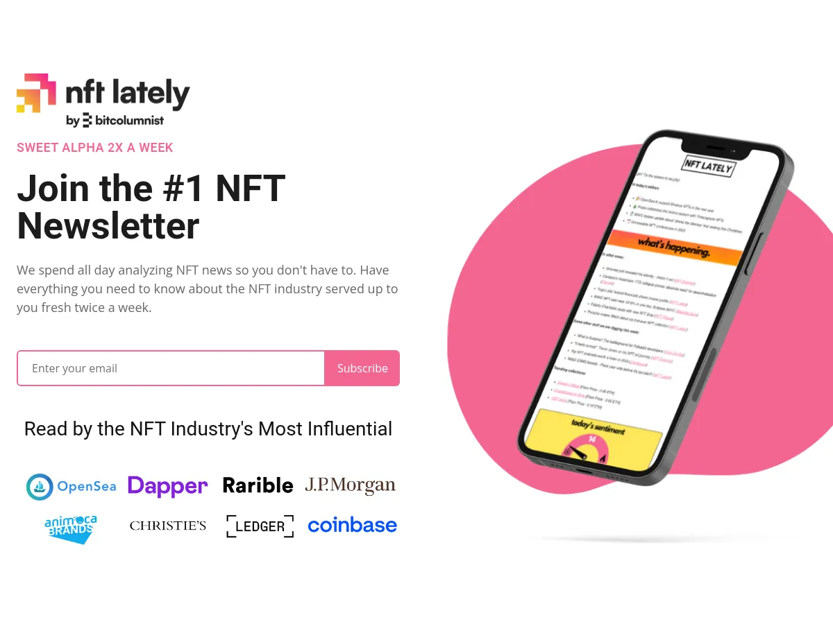 NFT Lately Screenshot