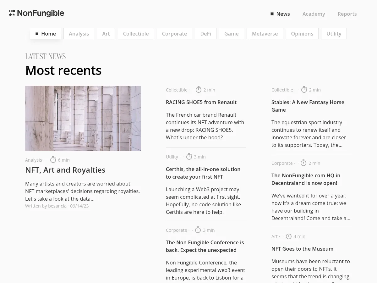 Non Fungible Screenshot