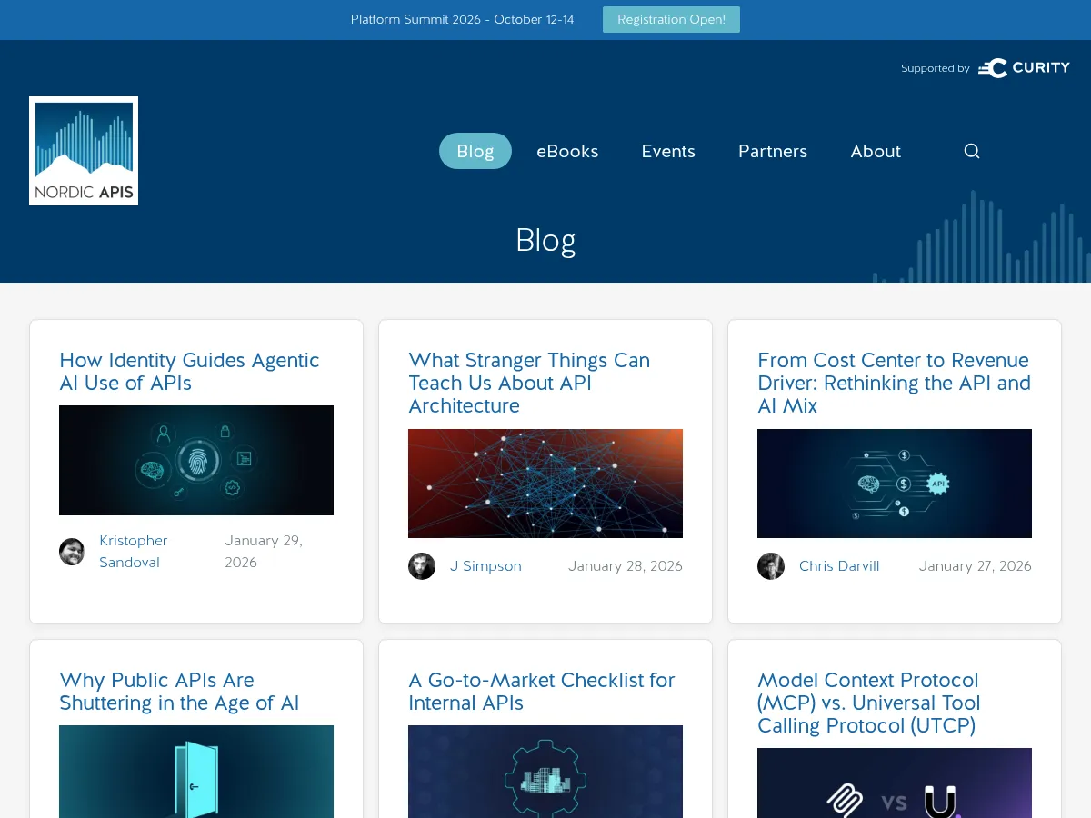 Nordic APIs Blog Screenshot
