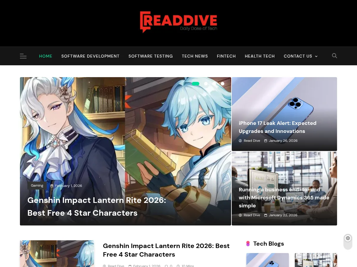 Read Dive Screenshot