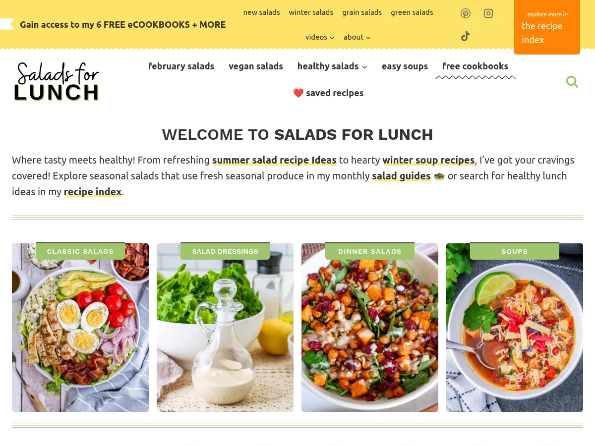 Salads for Lunch Screenshot
