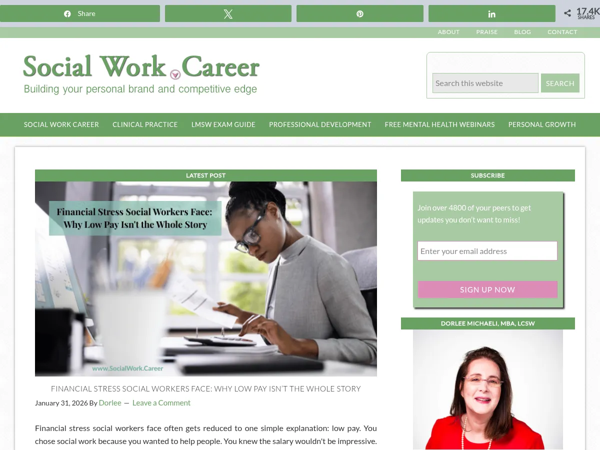 Social Work Career Screenshot