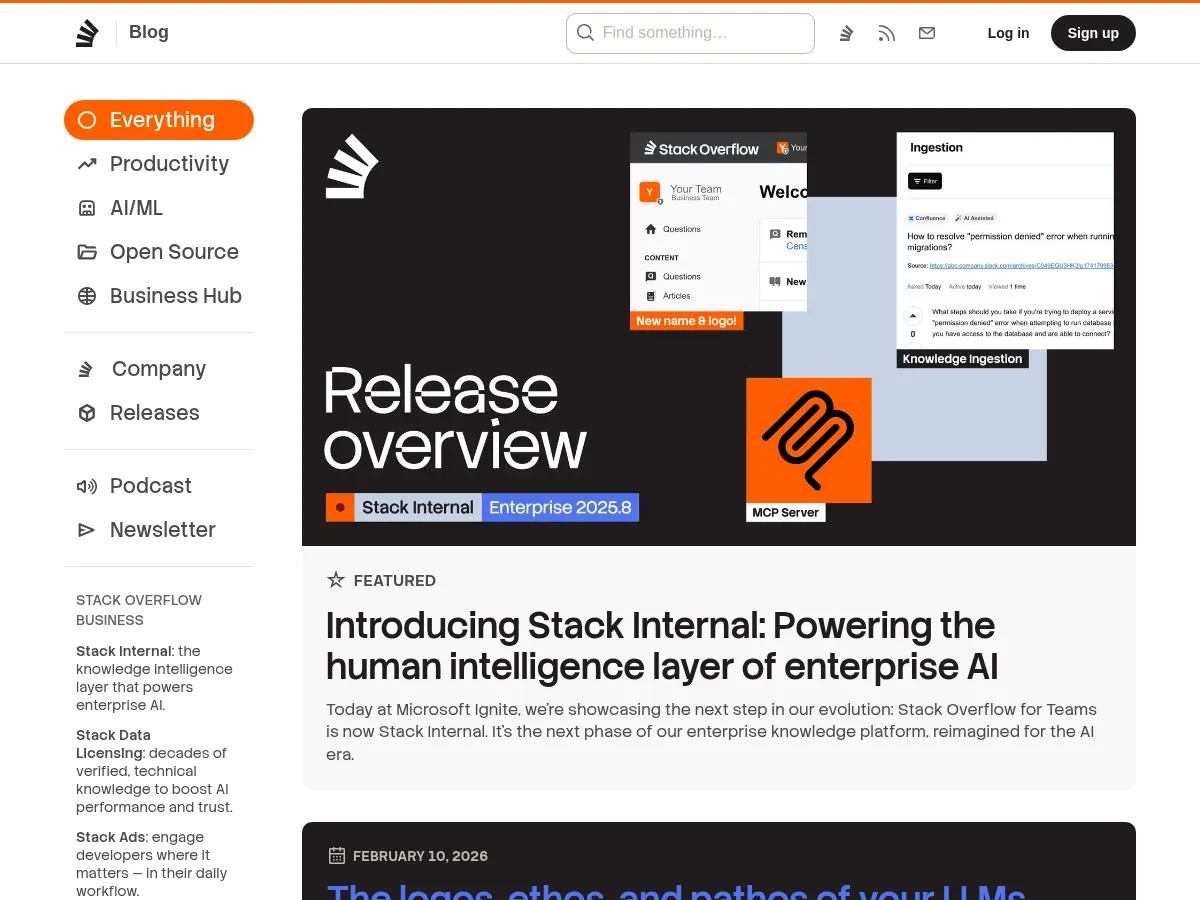 Stack Overflow Blog Screenshot