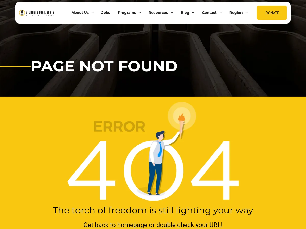 Students for Liberty North American Blog Screenshot