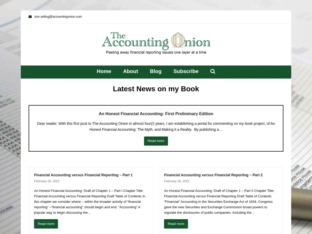 The Accounting Onion Screenshot