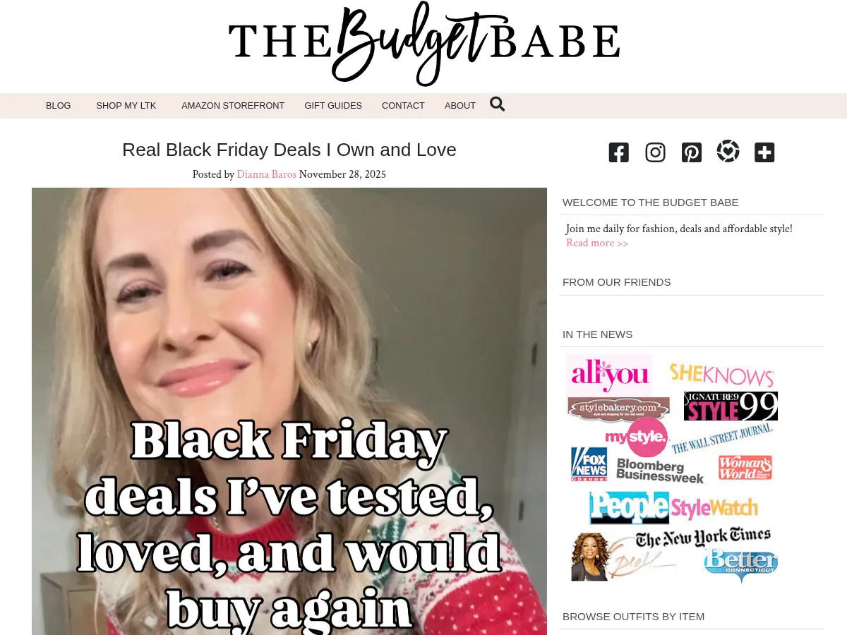 The Budget Babe Screenshot