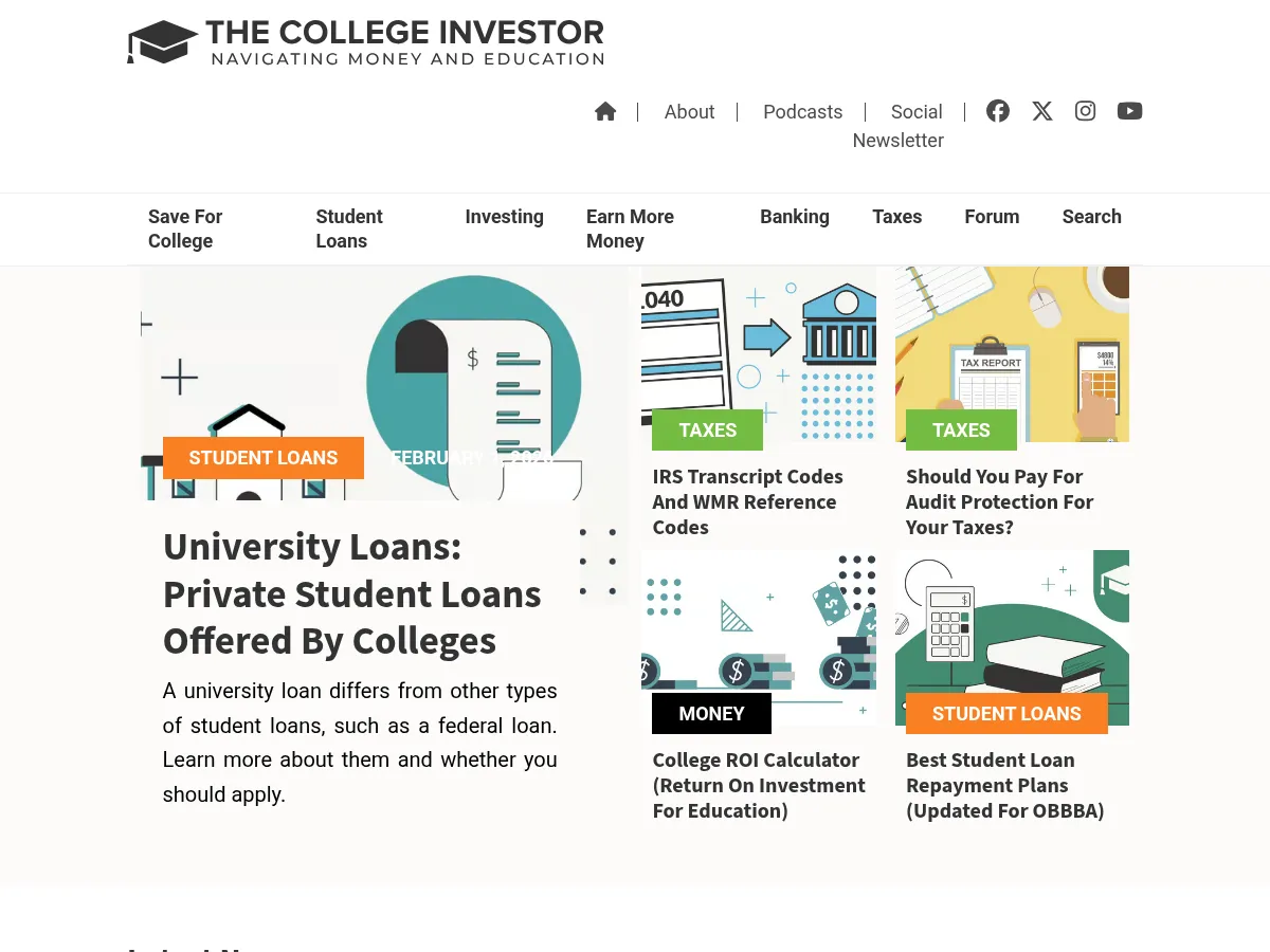The College Investor Screenshot