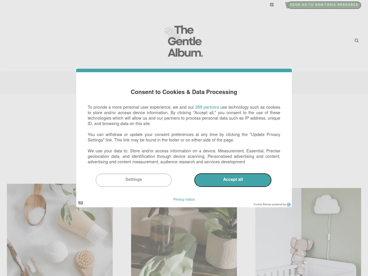 The Gentle Album Screenshot