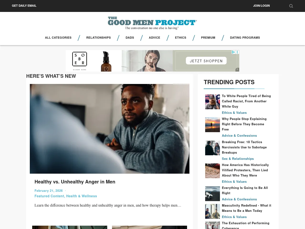 The Good Men Project Screenshot