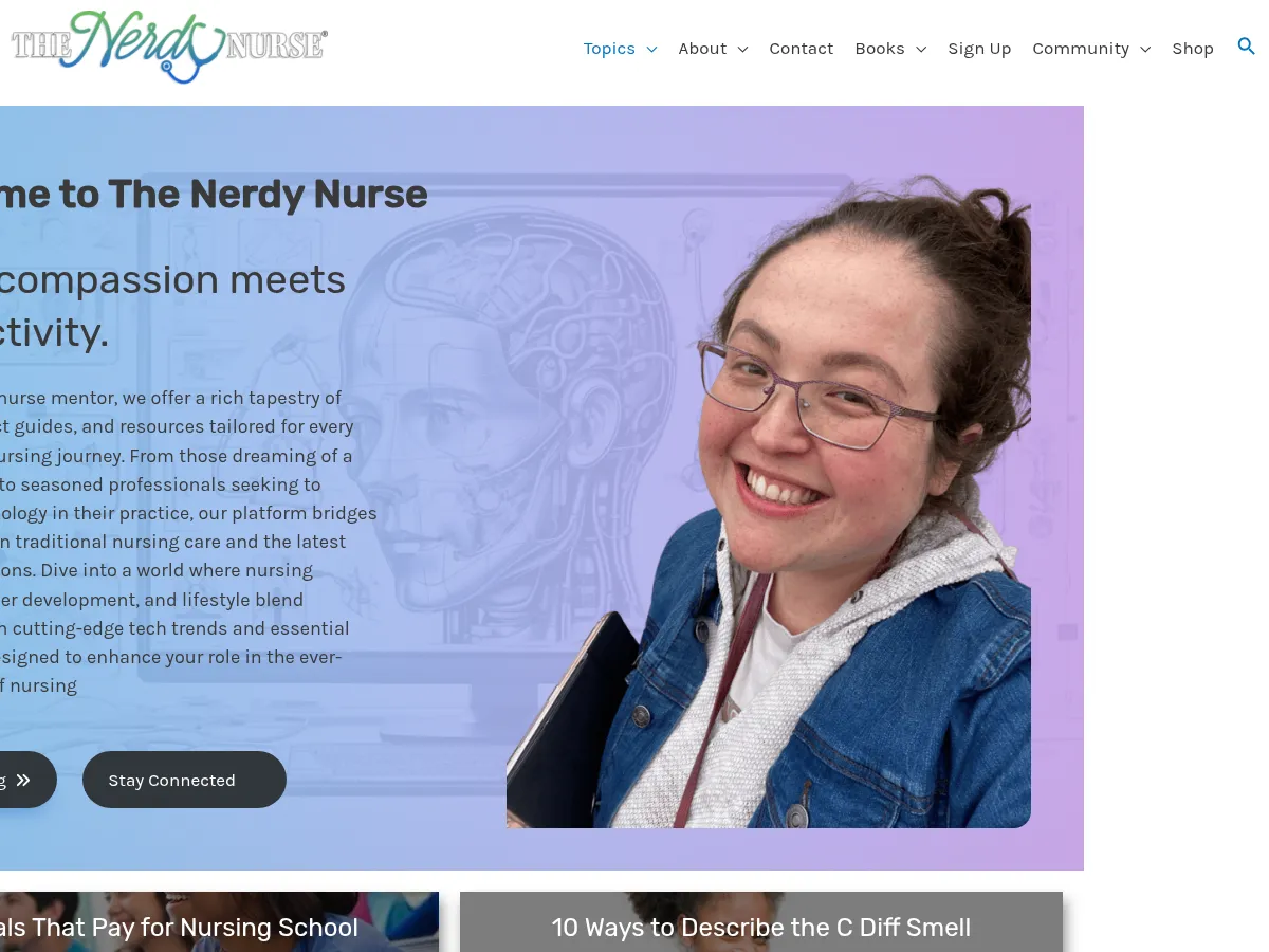 The Nerdy Nurse Screenshot
