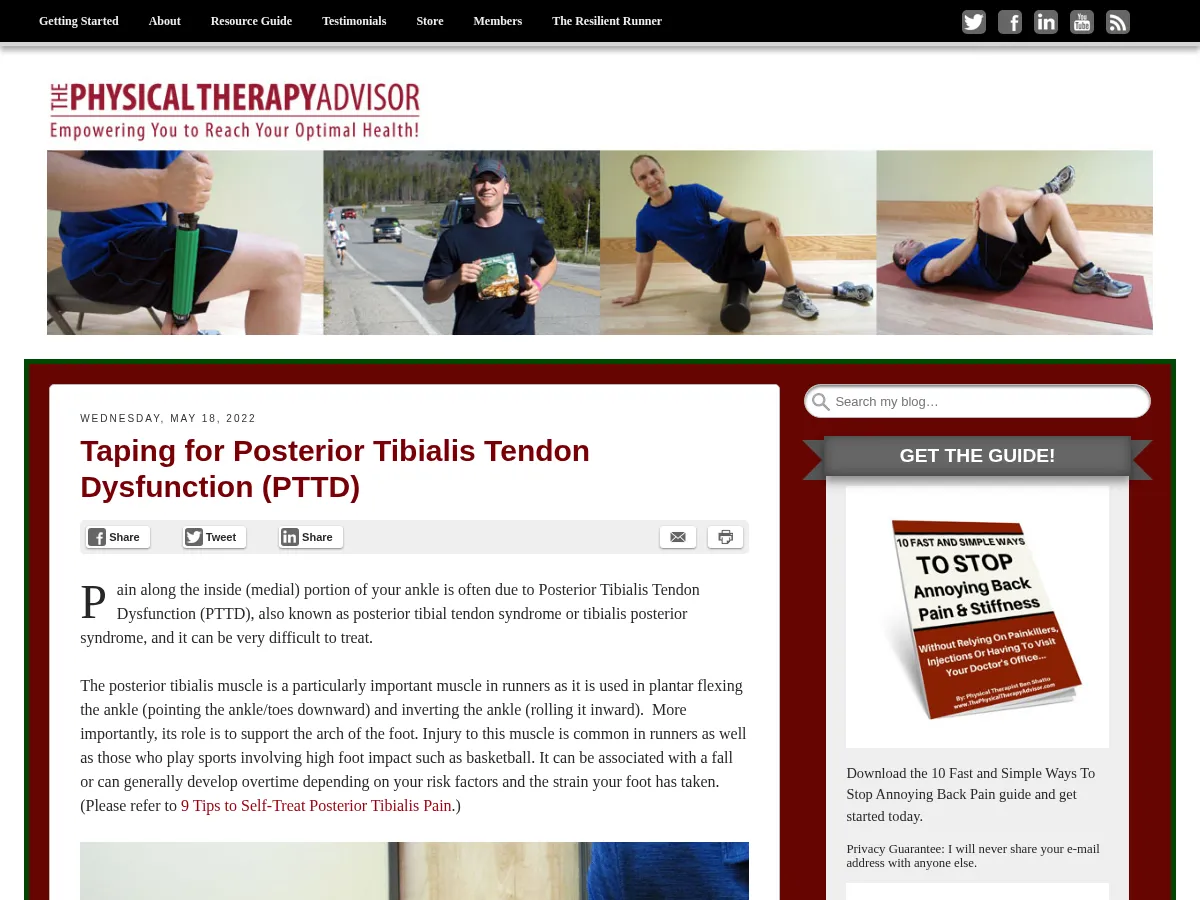The Physical Therapy Advisor Screenshot