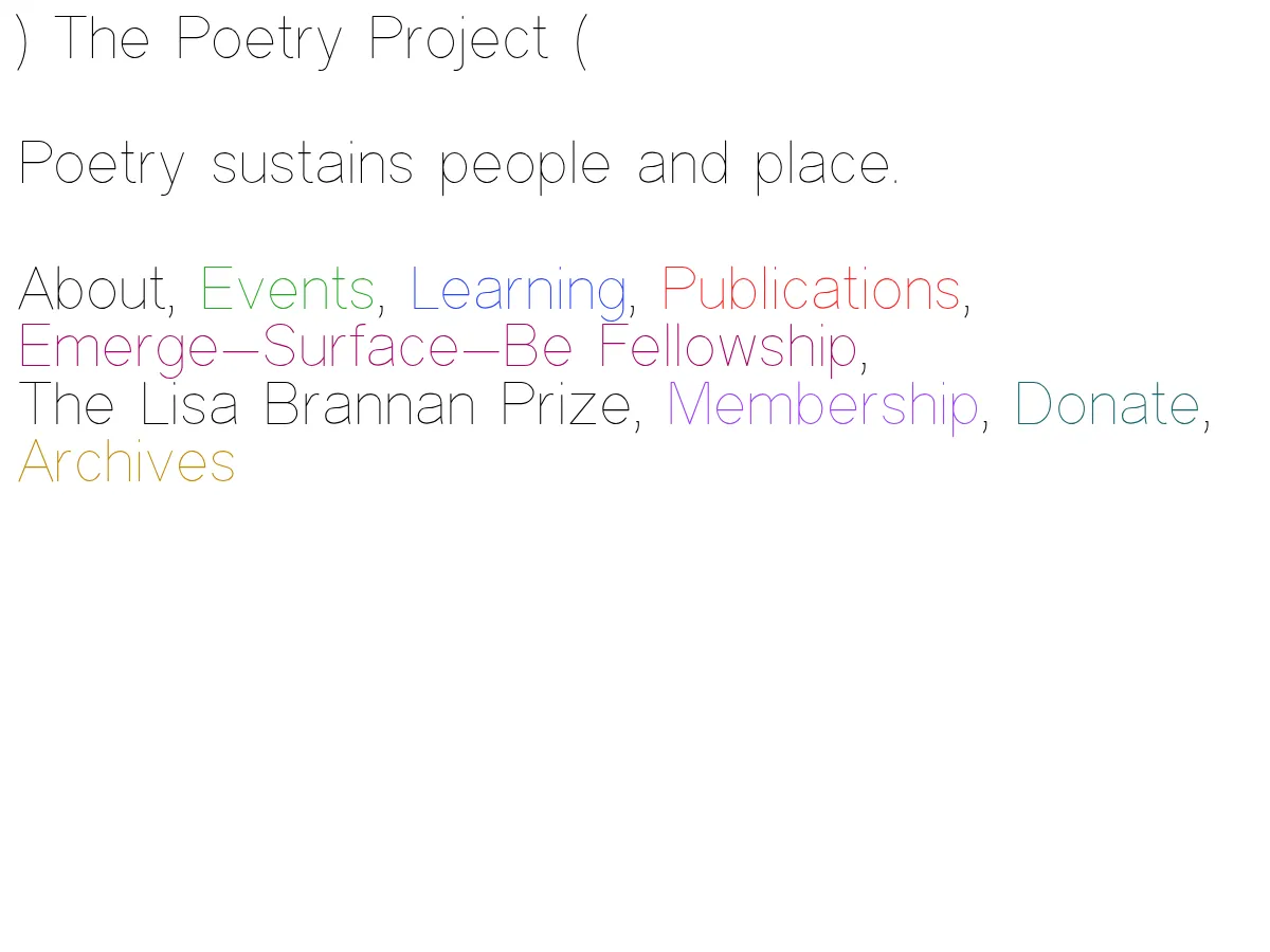 The Poetry Project Screenshot