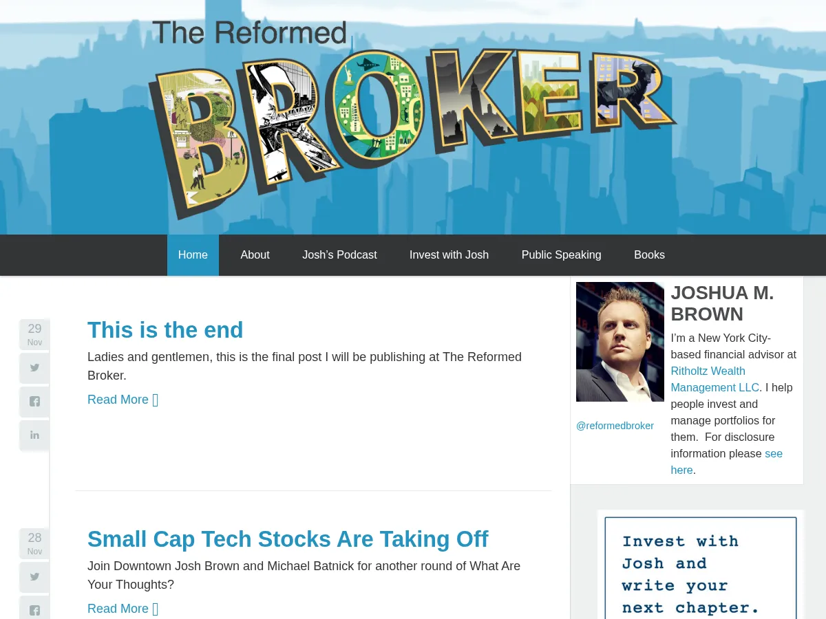 The Reformed Broker Screenshot