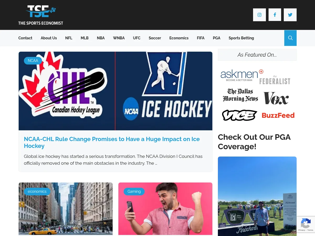 The Sports Economist Screenshot