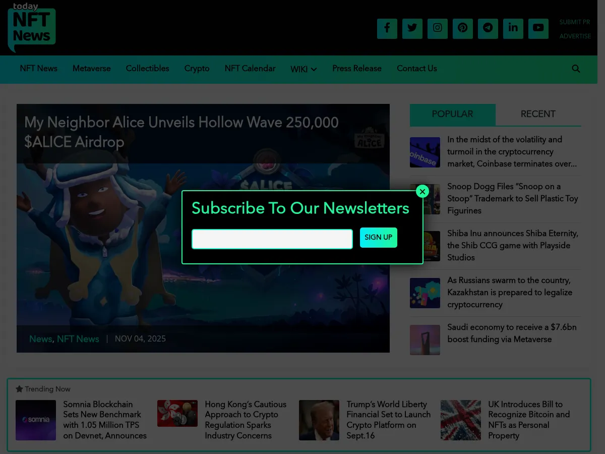 Today NFT News