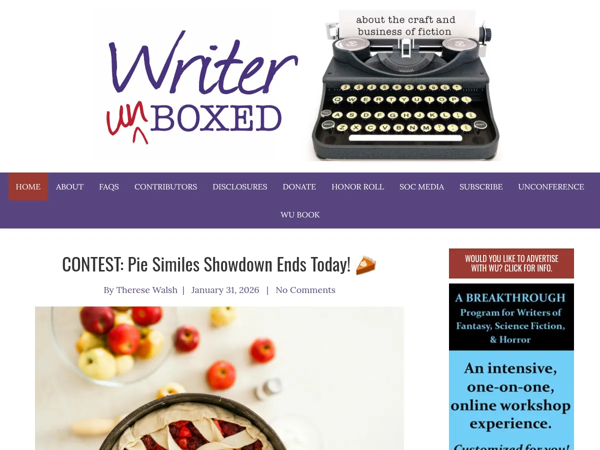 Writer Unboxed Screenshot