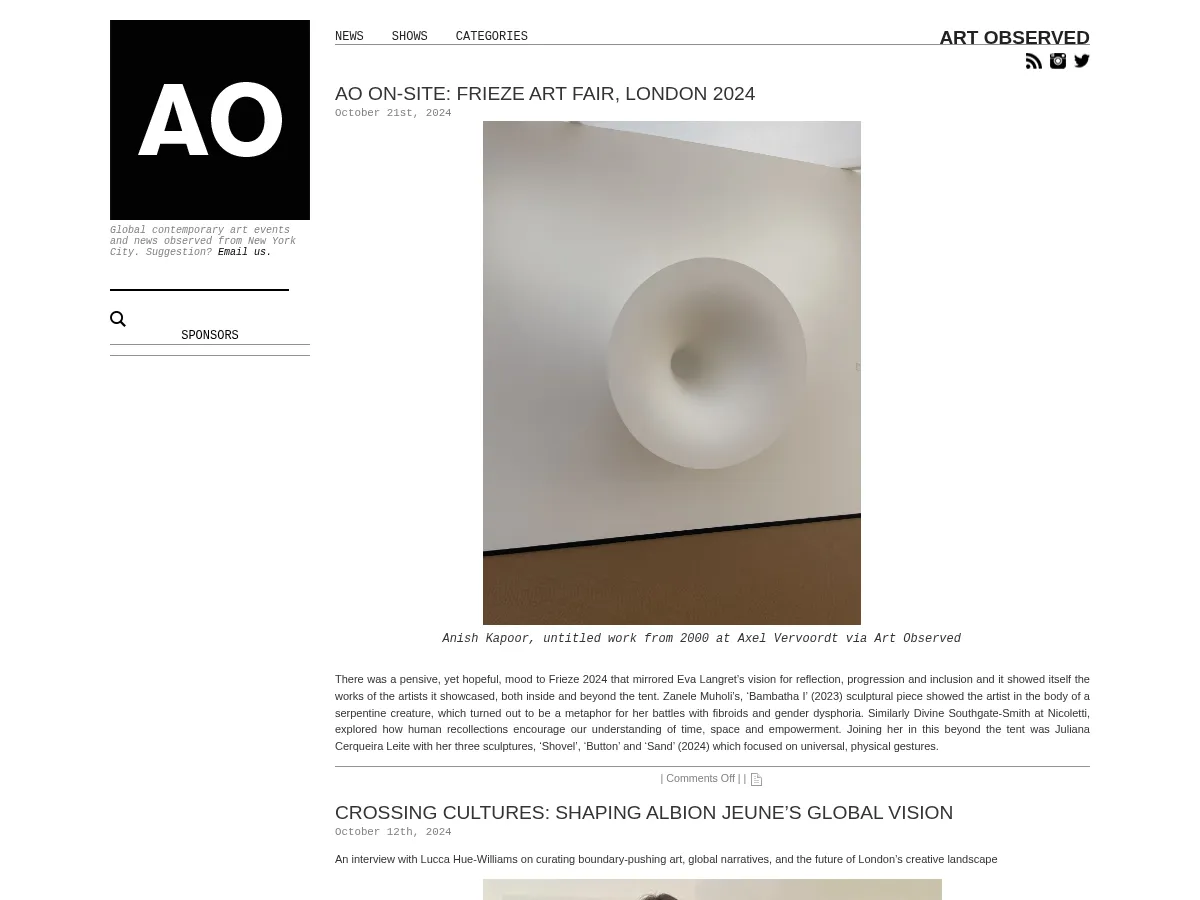 Art Observed Screenshot