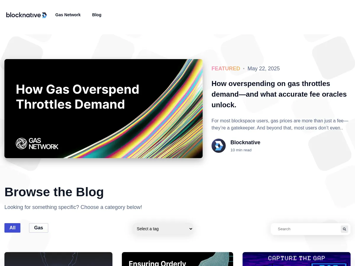 Blocknative Blog Screenshot
