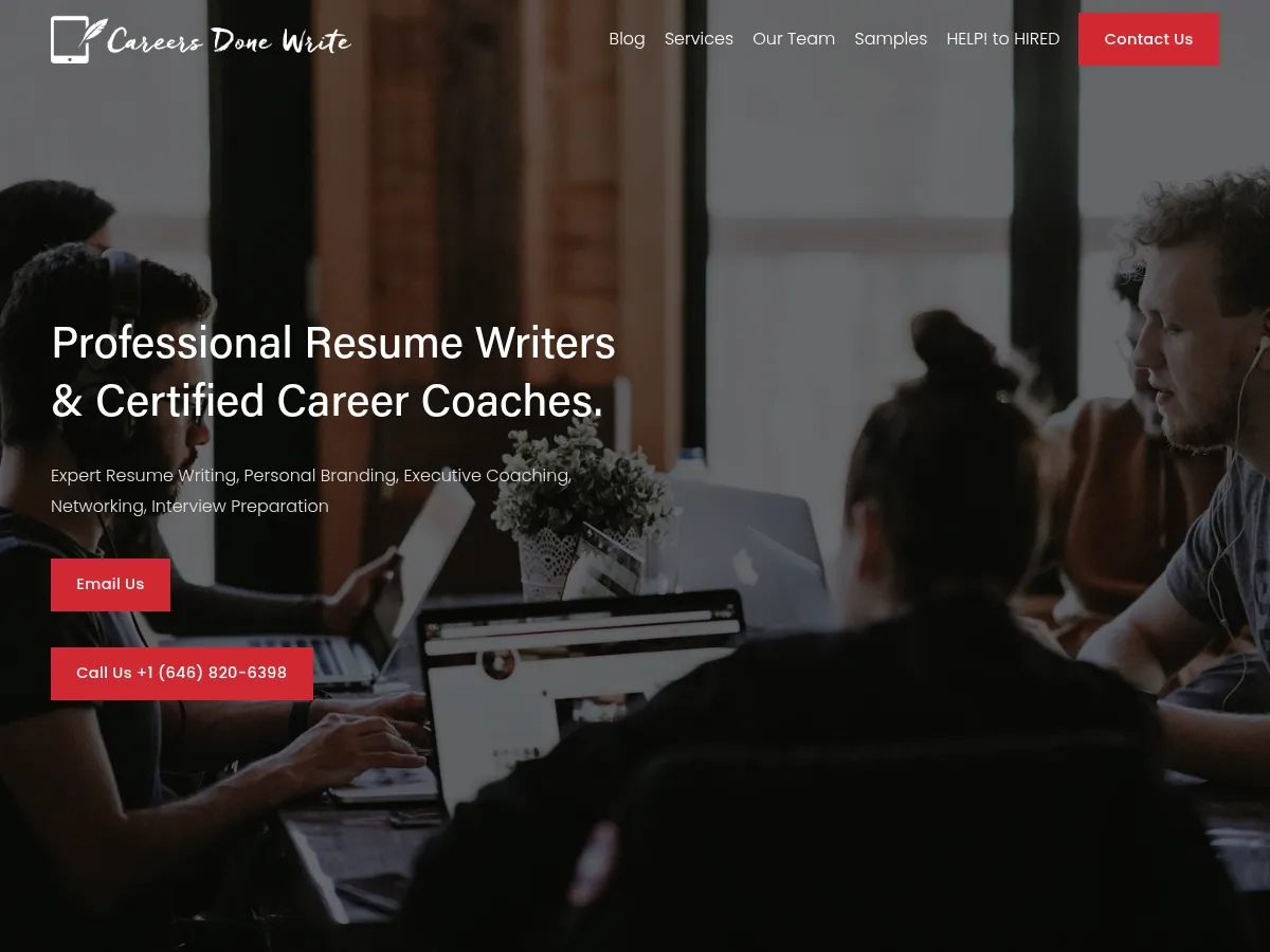 Careers Done Write Screenshot