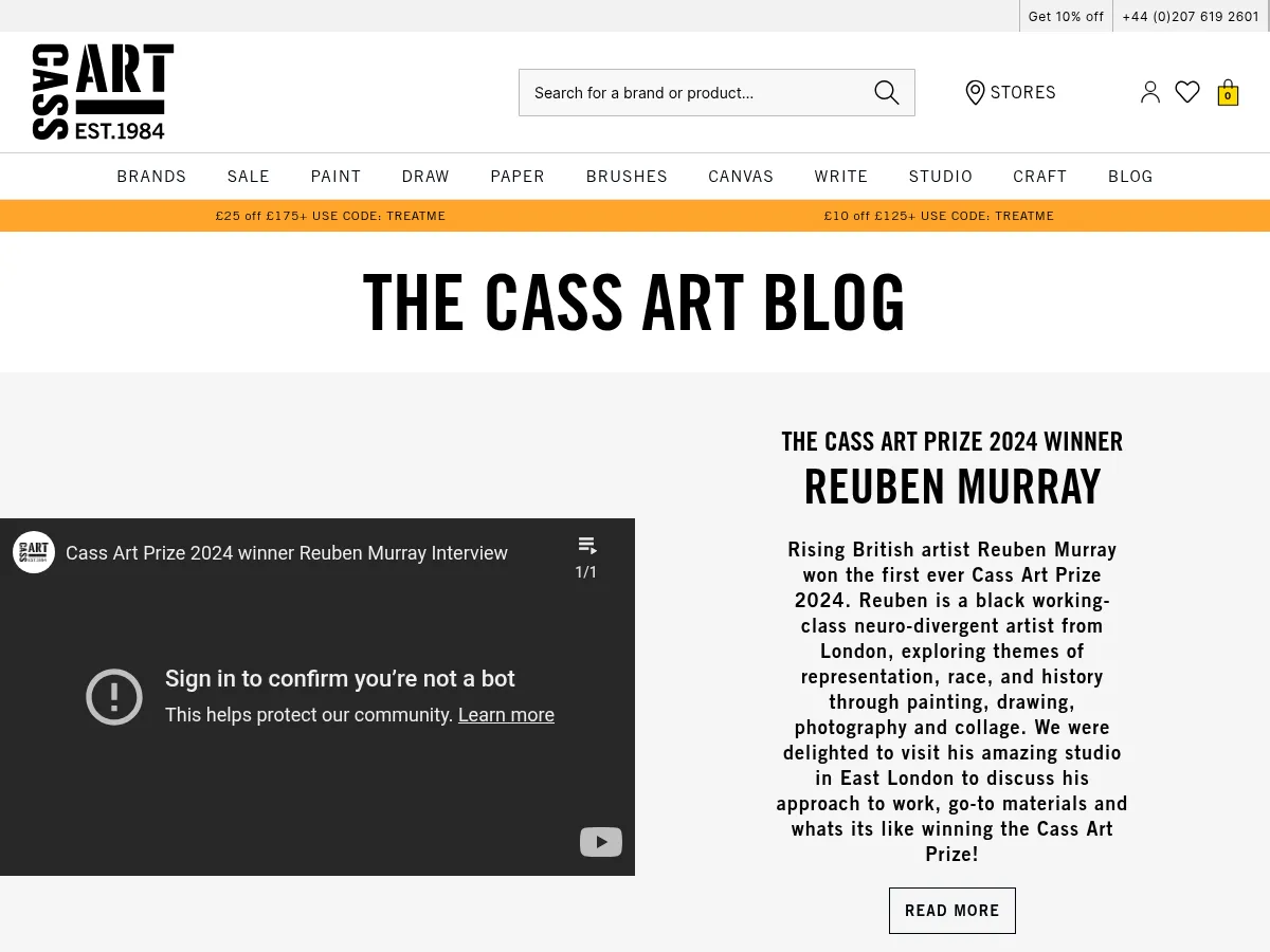 CassArt Blog Screenshot