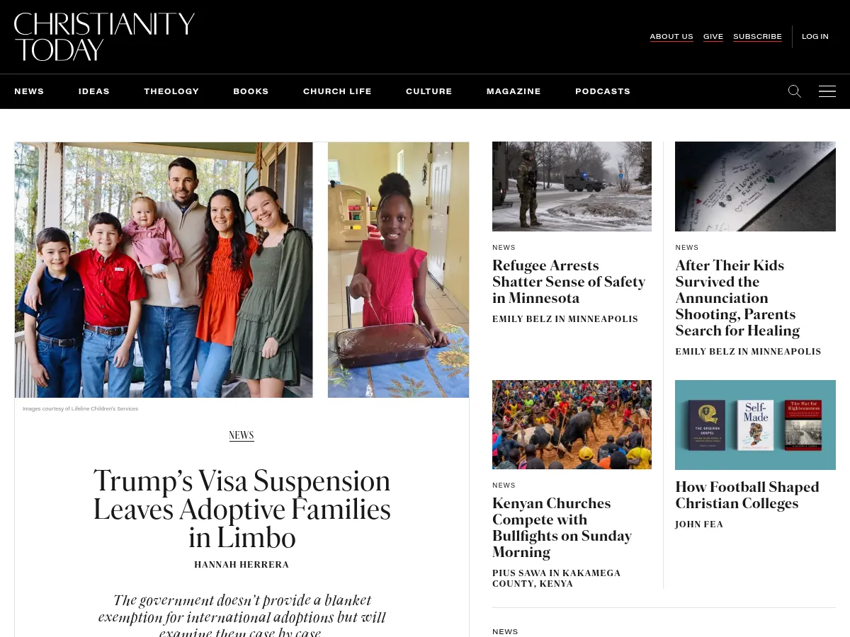 Christianity Today Screenshot