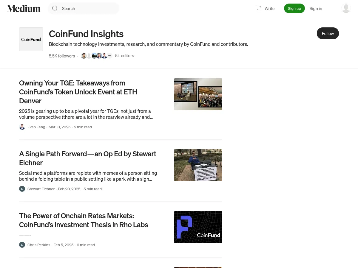 CoinFund Blog Screenshot
