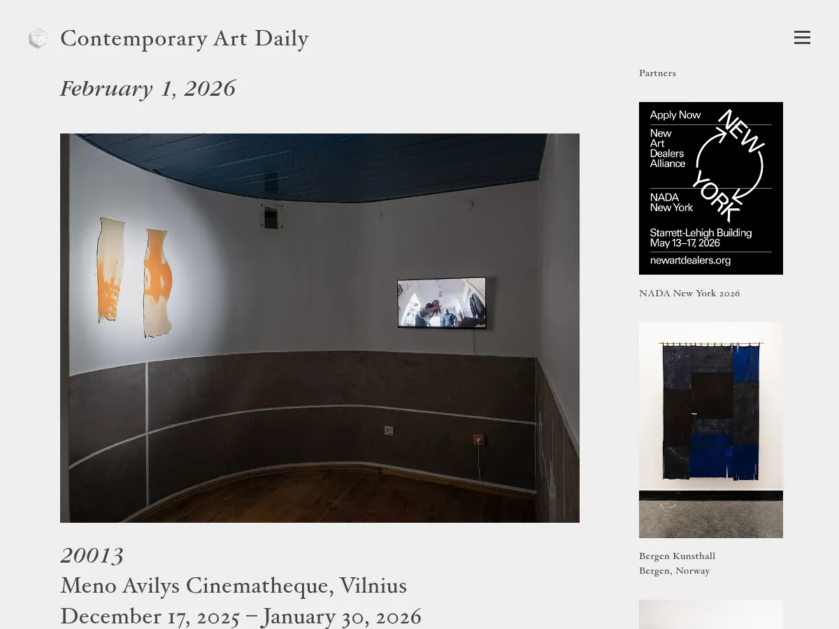 Contemporary Art Daily Screenshot
