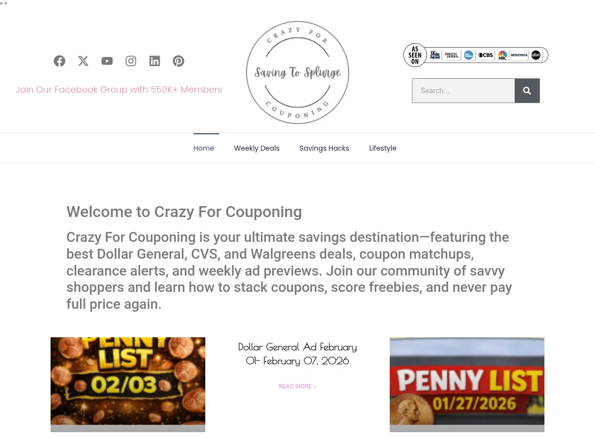 Crazy for Couponing Screenshot