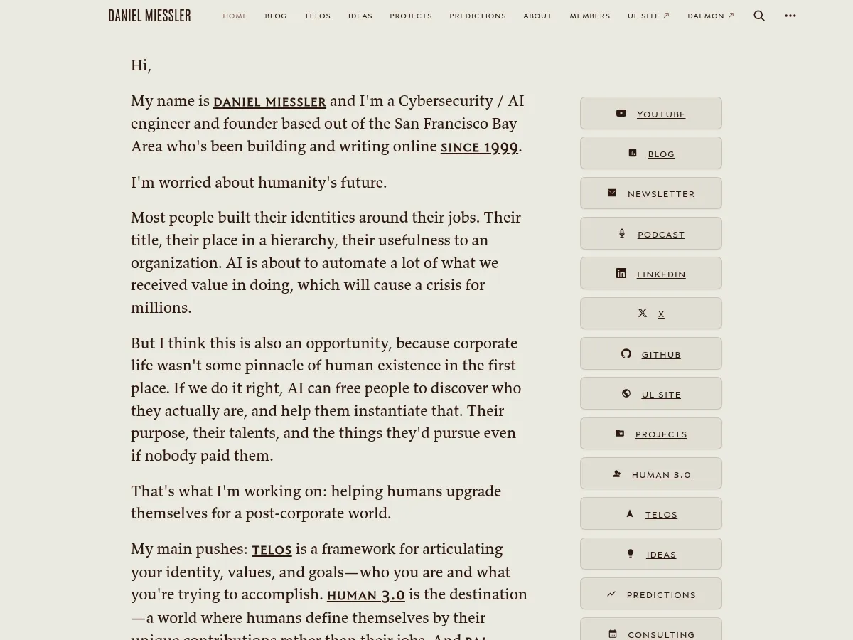 Daniel Miessler Screenshot