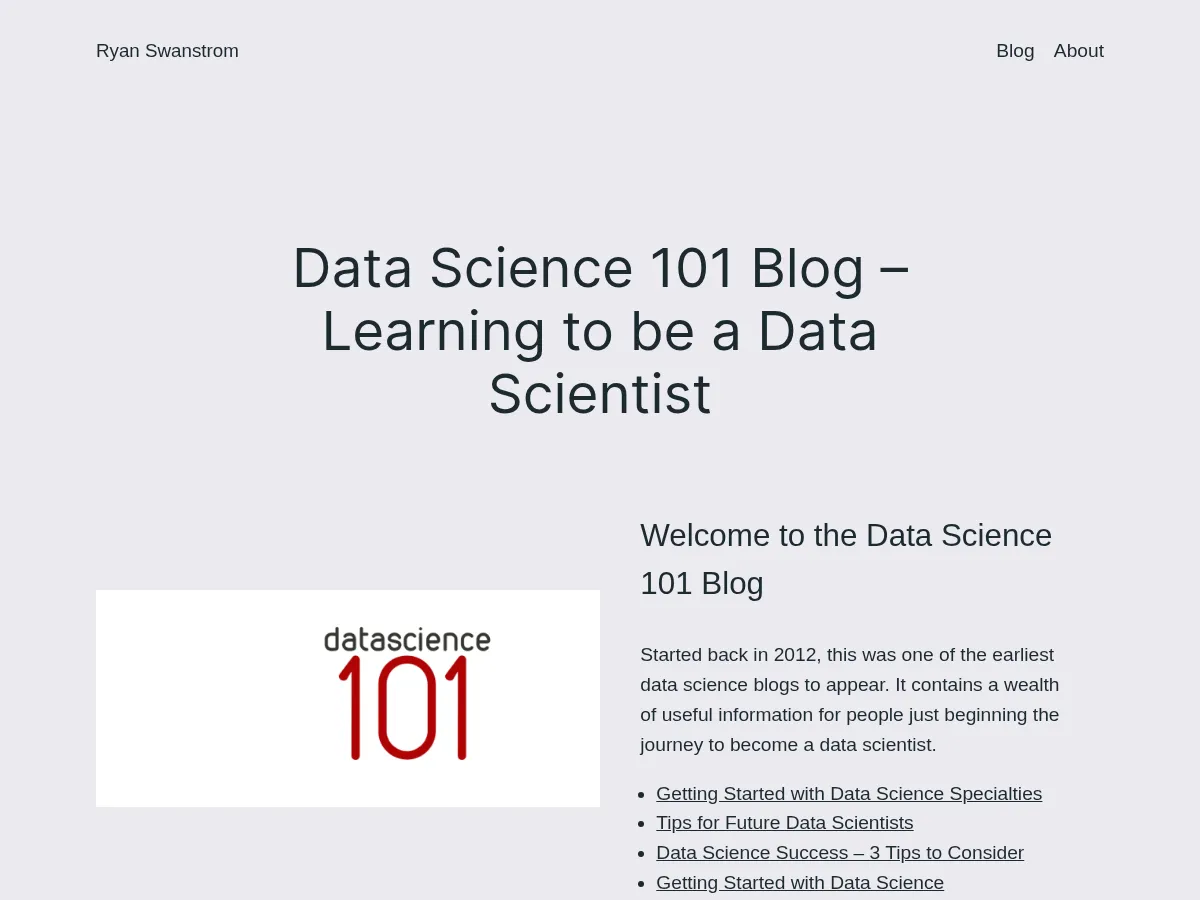 Data Science 101 Screenshot