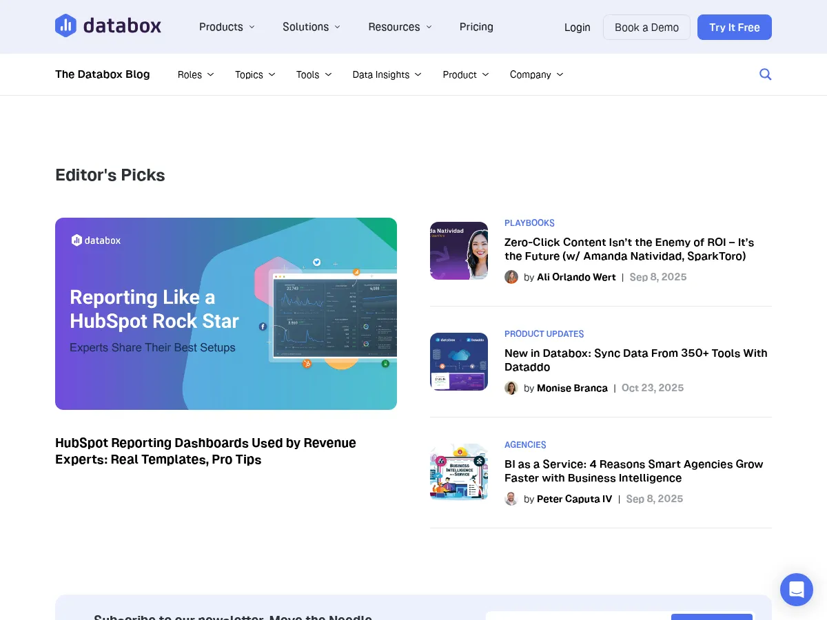 Databox Blog Screenshot