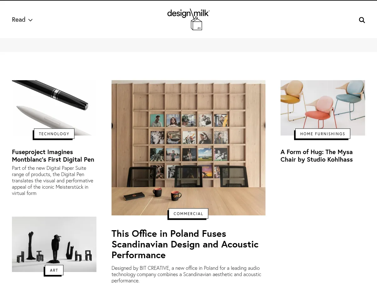 Design Milk Screenshot