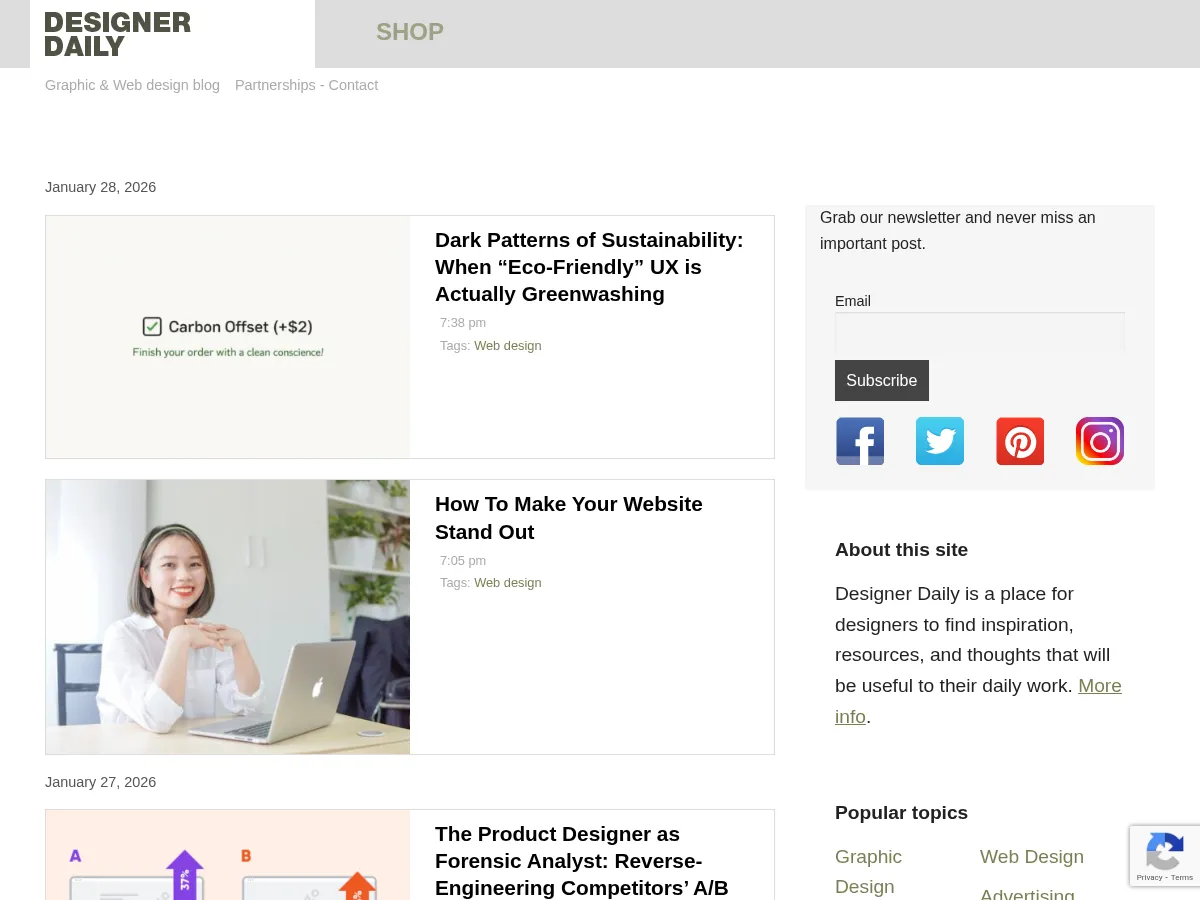 Designer Daily Screenshot