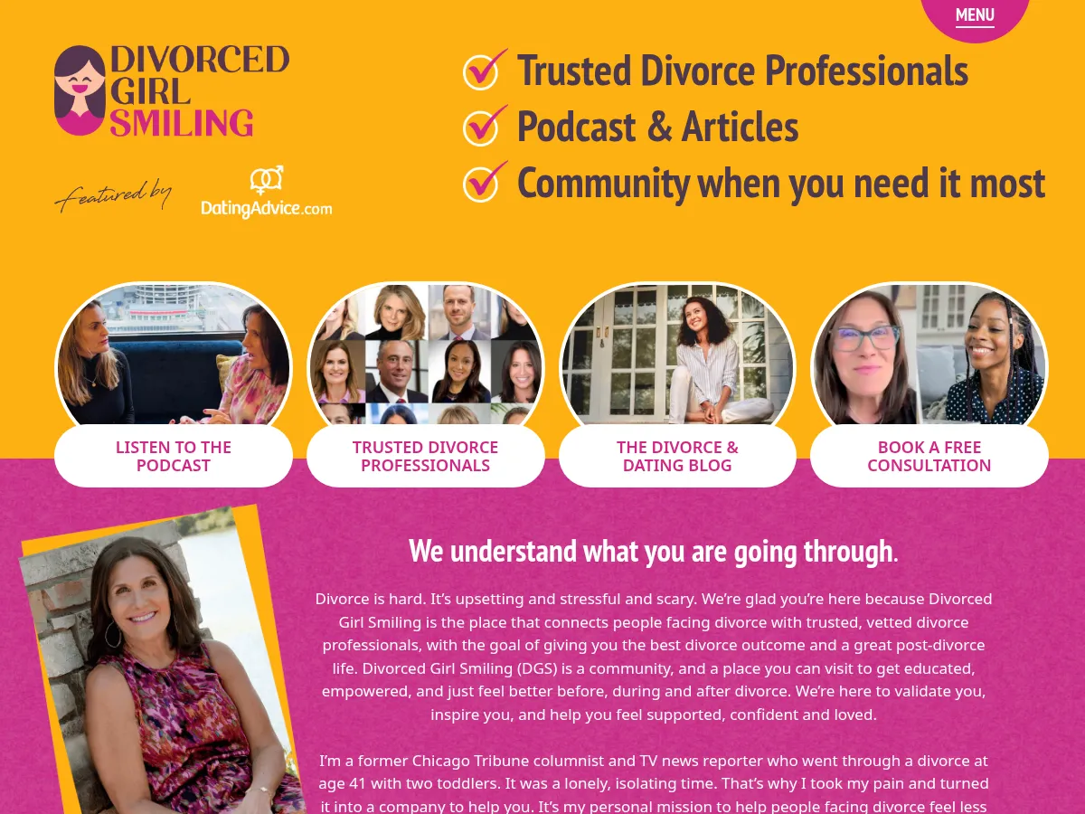 Divorced Girl Smiling Screenshot