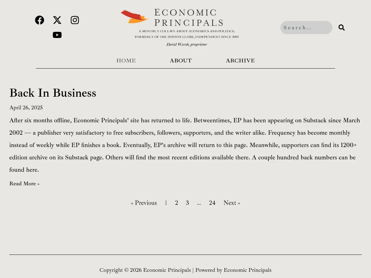 Economic Principles Screenshot