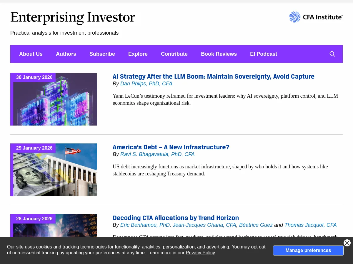 Enterprising Investor Screenshot