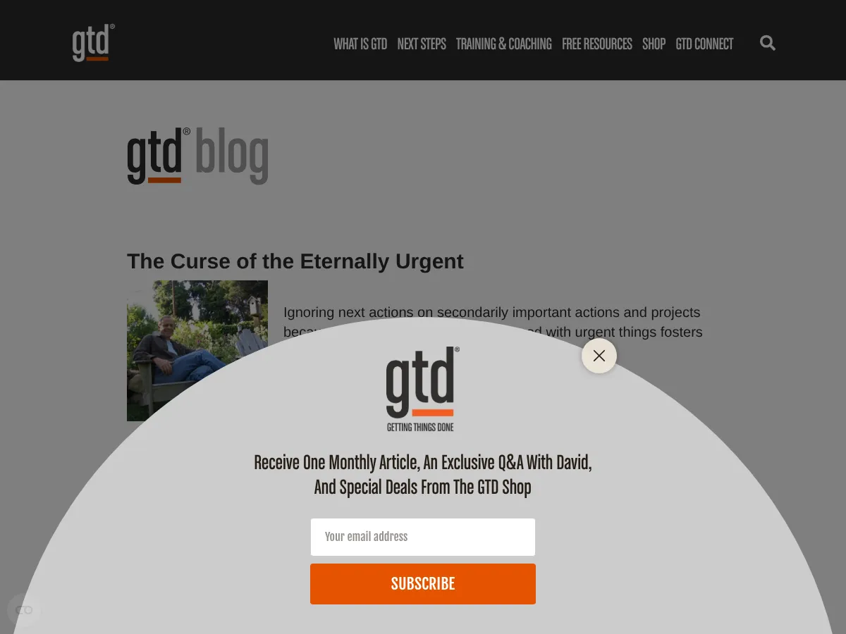 Getting Things Done Screenshot