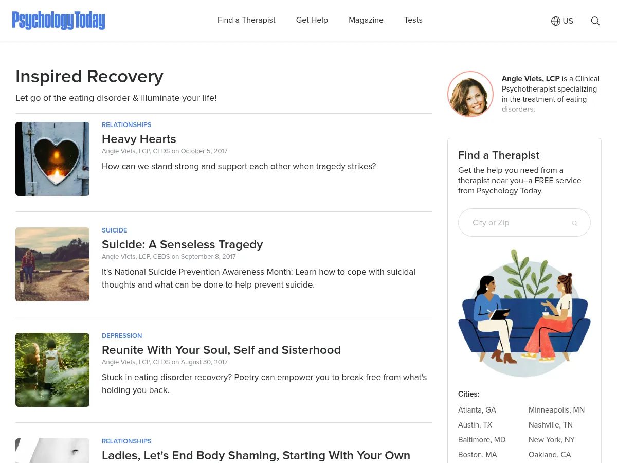 Inspired Recovery - Angie Viets Screenshot