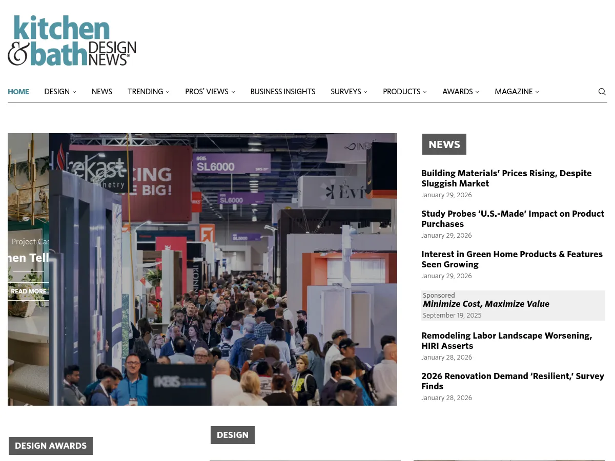 Kitchen & Bath Design News Screenshot