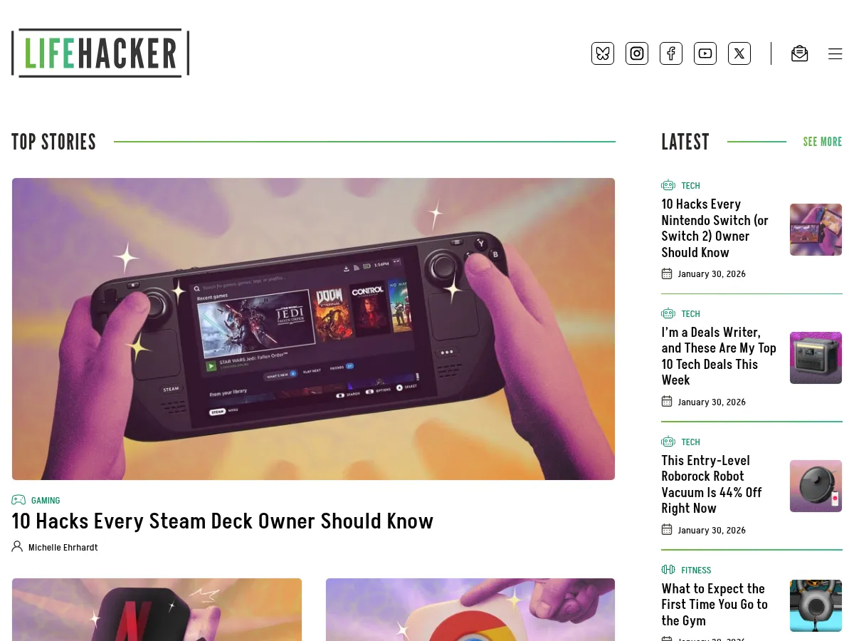 Life Hacker Screenshot